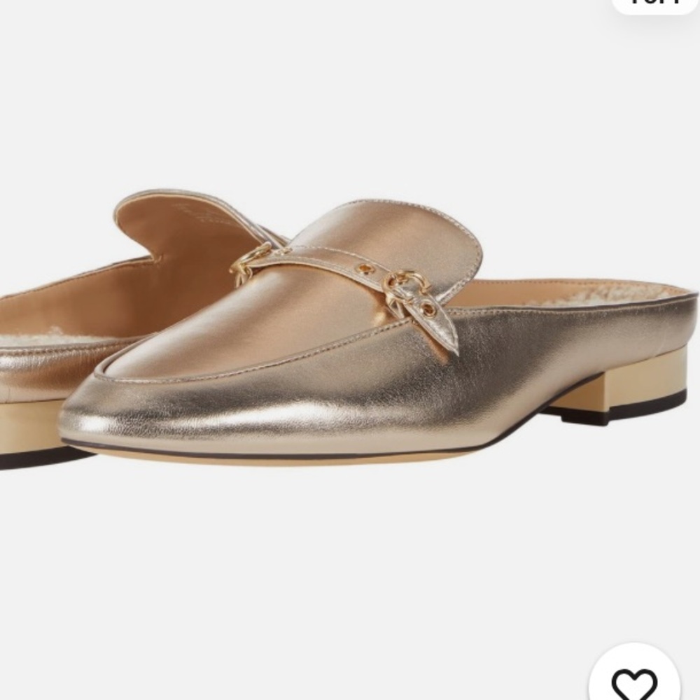NWT Coach Metallic Shearling Loafers - Picture 2 of 10